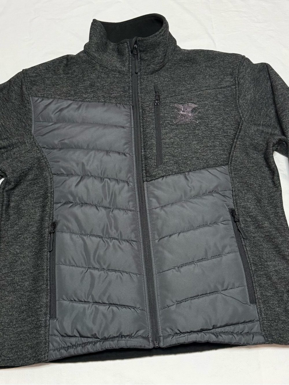 NRA Branded Charcoal Full-Zip Jacket
